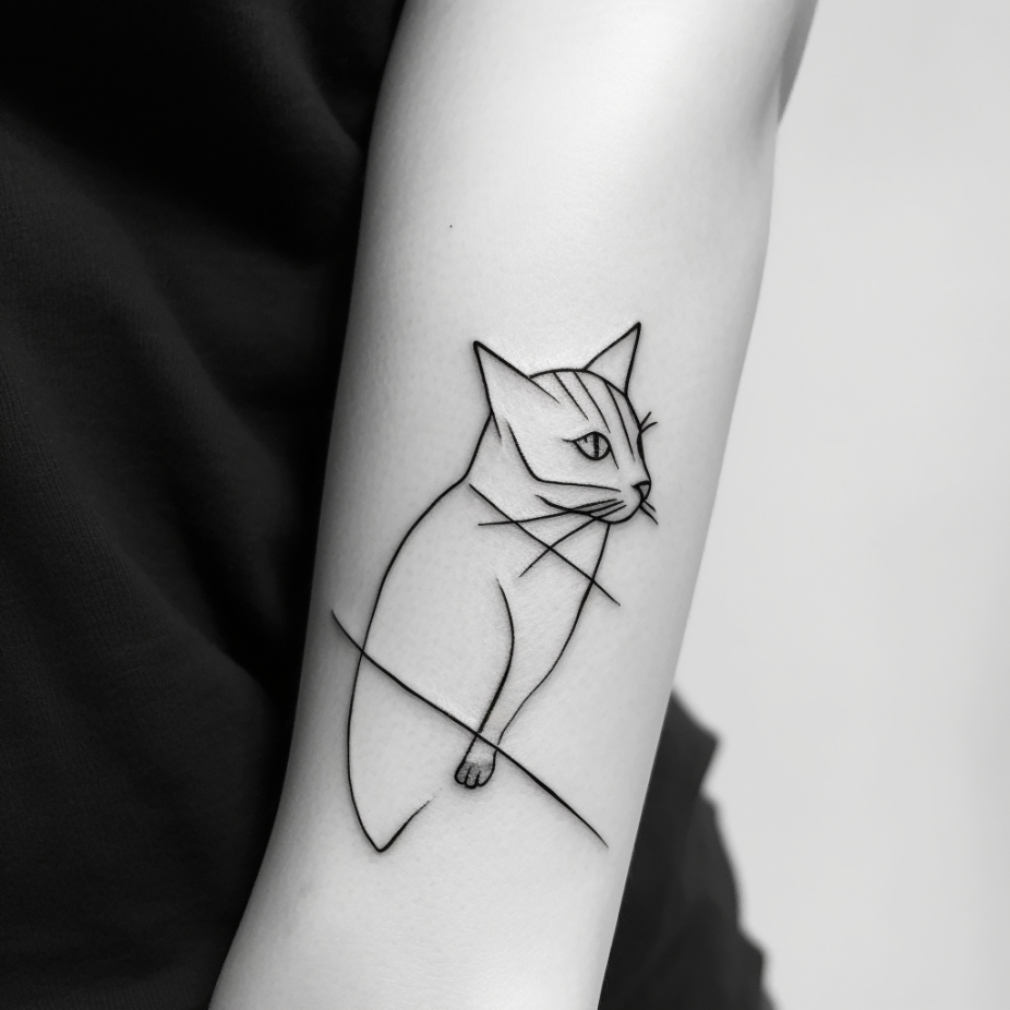 Custom Minimal Cat Tattoo, Custom Tattoo Design for Cat Memorial, Custom Pet  Tattoo Design, Cat Ear Tattoo Design, Minimal Pet Tattoo Design - Etsy