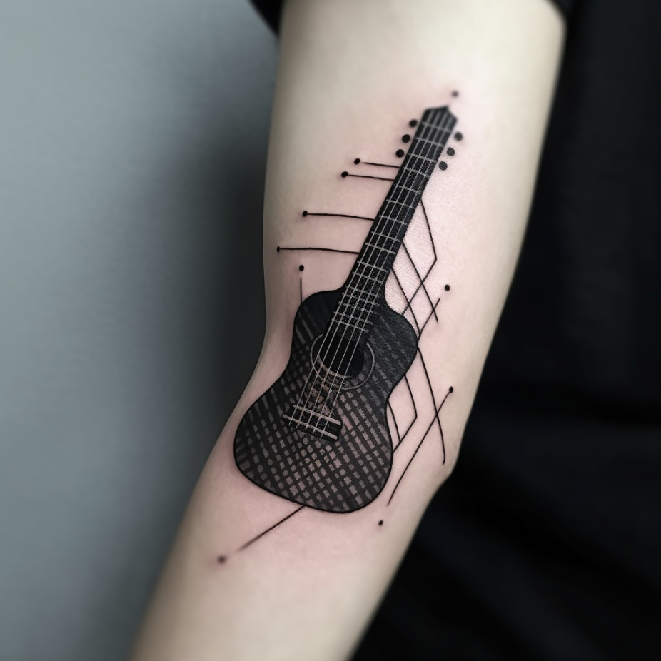 Guitar Tattoo Design Drawing by countrygal1995 - DragoArt