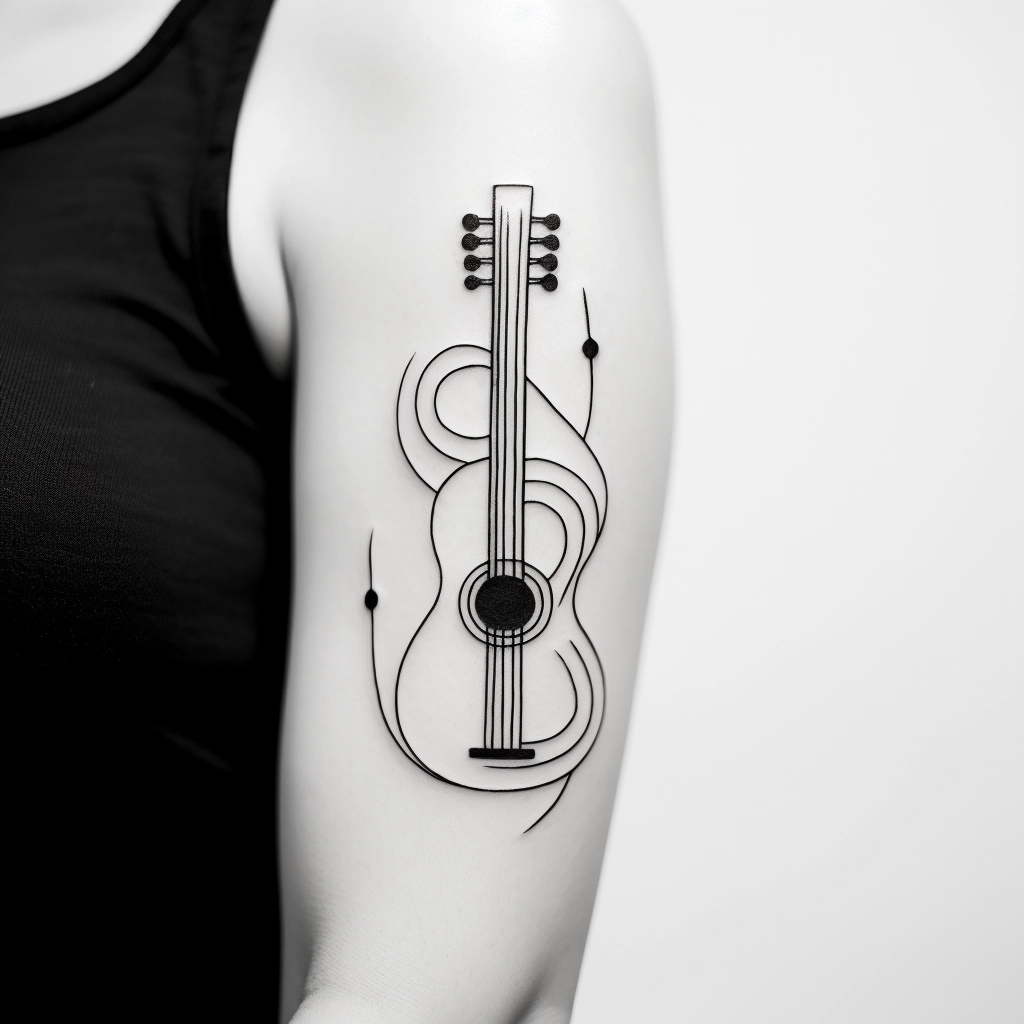 tattoo | Guitar tattoo design, Music tattoo designs, Guitar tattoo