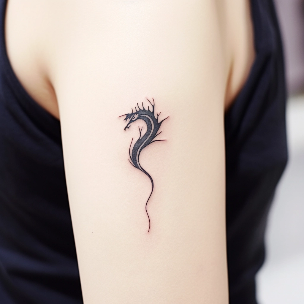 Tattoo tagged with: small, chang, dragon, tiny, ifttt, little, wrist,  mythology, illustrative | inked-app.com