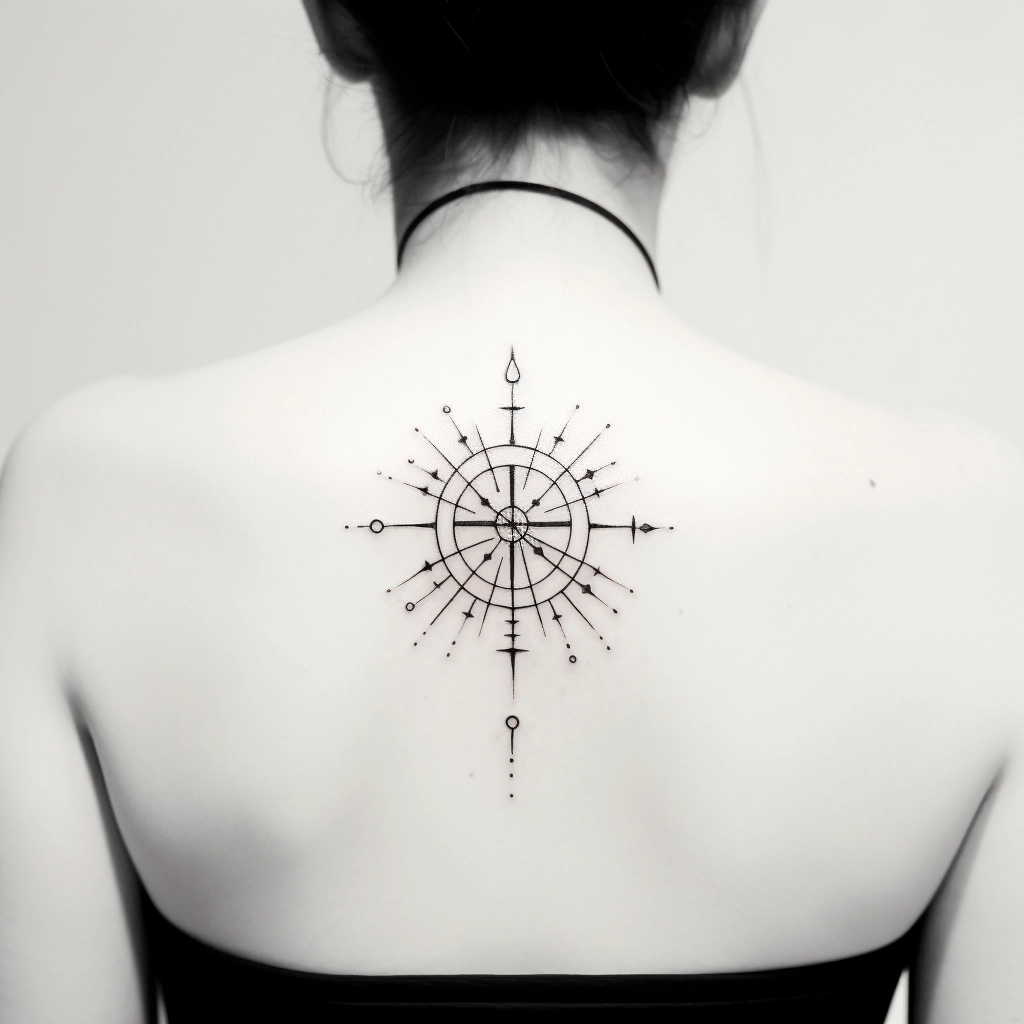 sun moon cross compass tattoo sticker juice ink long lasting tattoo arm  sleeve hand body art temporary tattoos for women girls - AliExpress