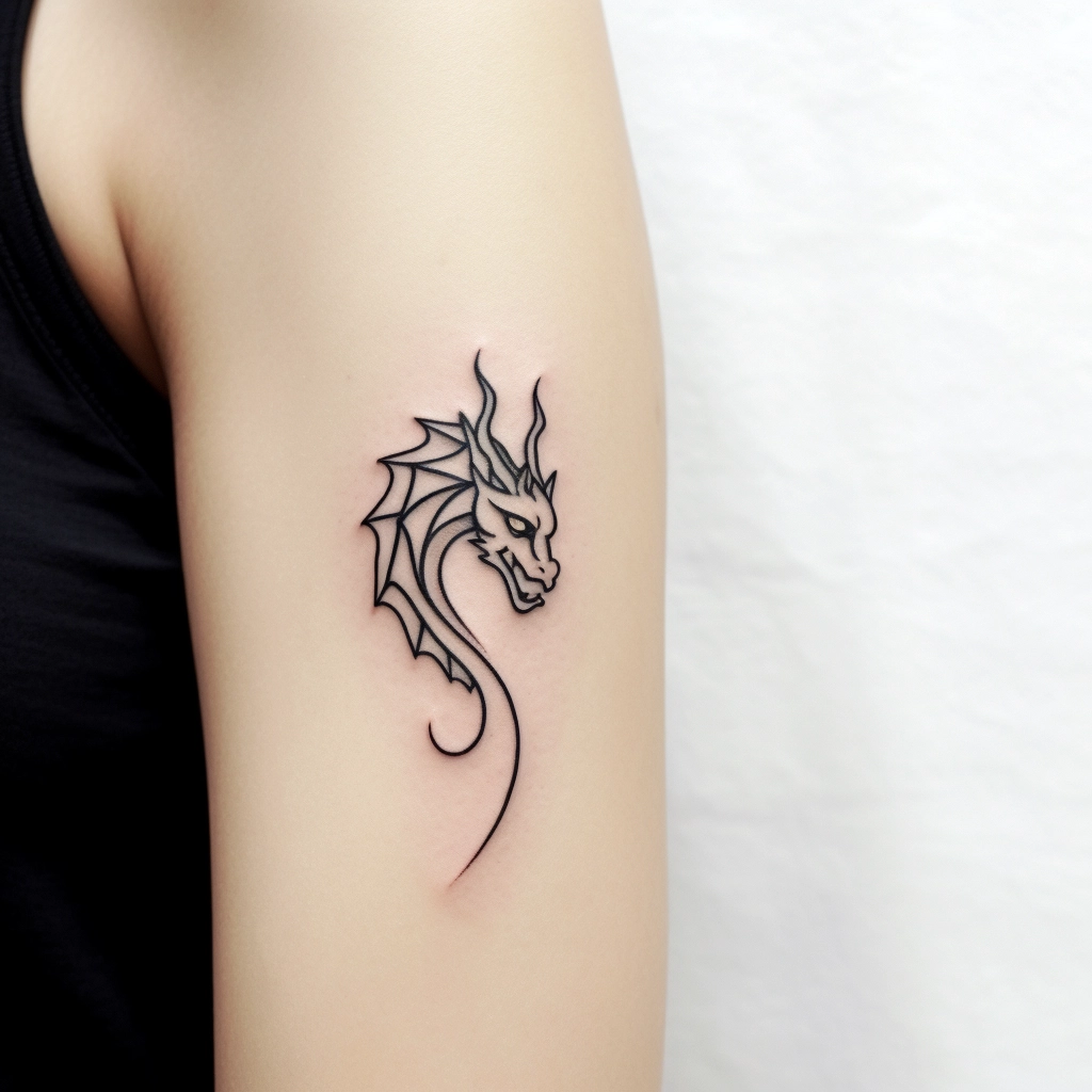 Small dragon tattoos, Dragon tattoo for women, Dragon tattoo designs