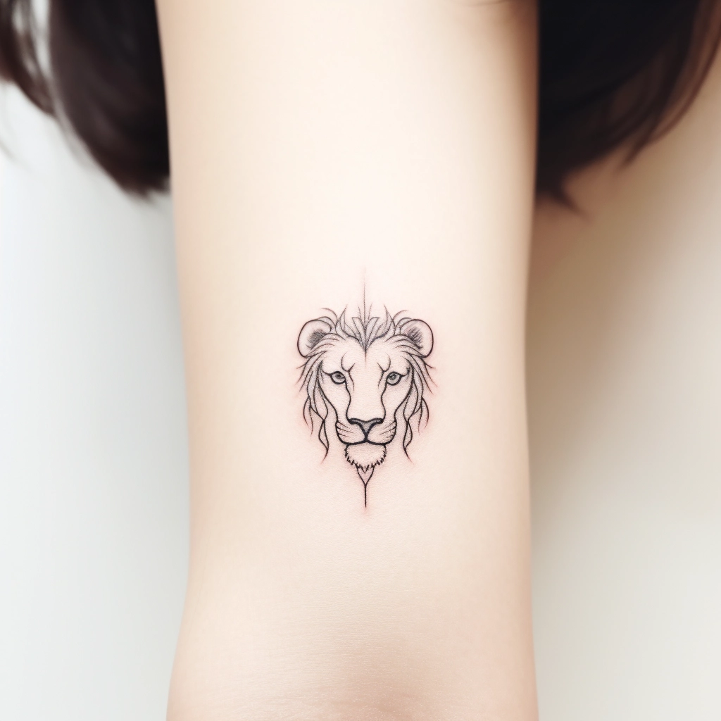 Coolest Lion Tattoo - Lion Simple Tattoos - Simple Tattoos - MomCanvas