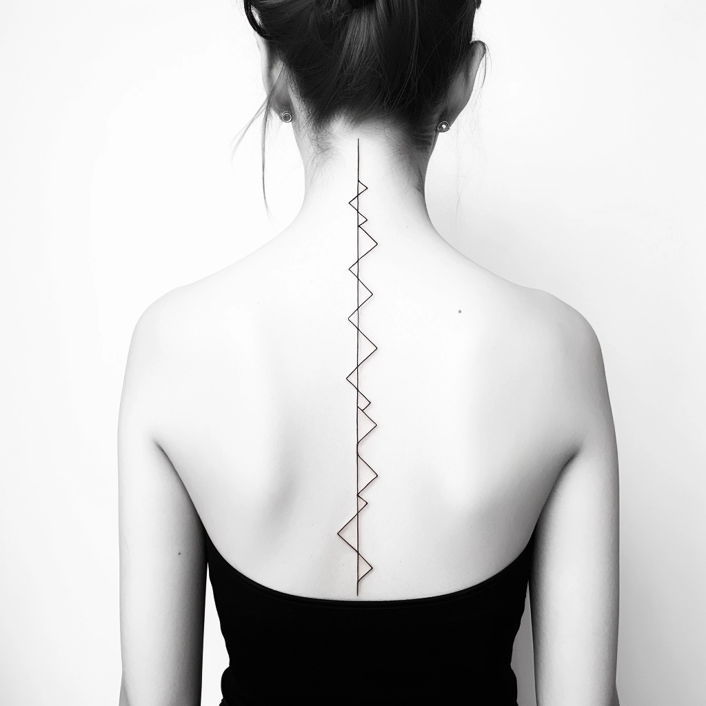 Geometric Line Tattoos By Chaim Machlev Elegantly Flow Across The Human  Body | Bored Panda